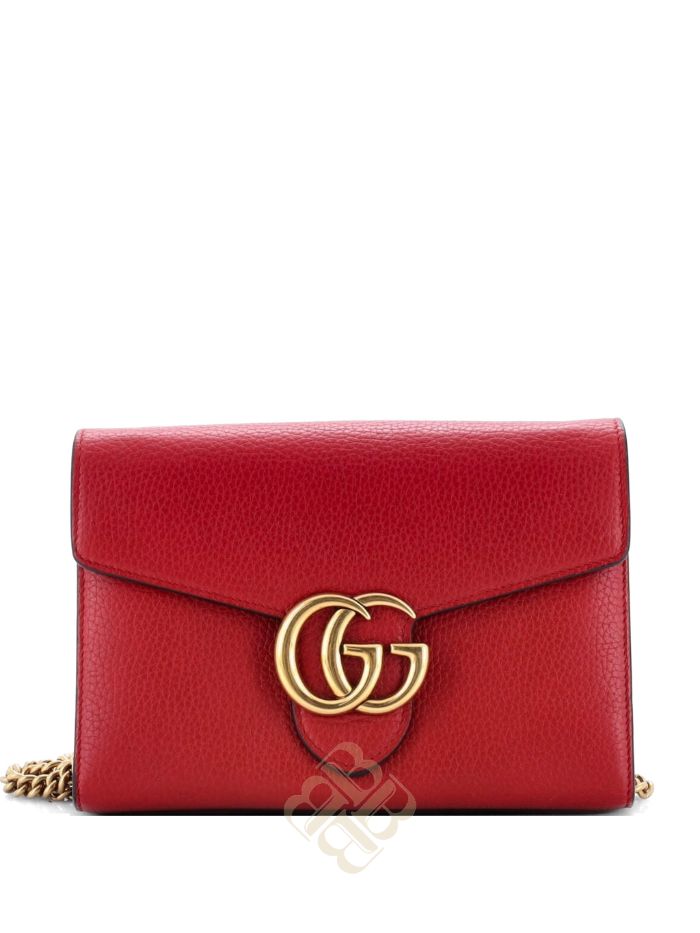Túi đeo chéo Gucci GG Marmont Chain Wallet Leather Mini clutch bag 8RX6J6HVE9Y5IJZ3