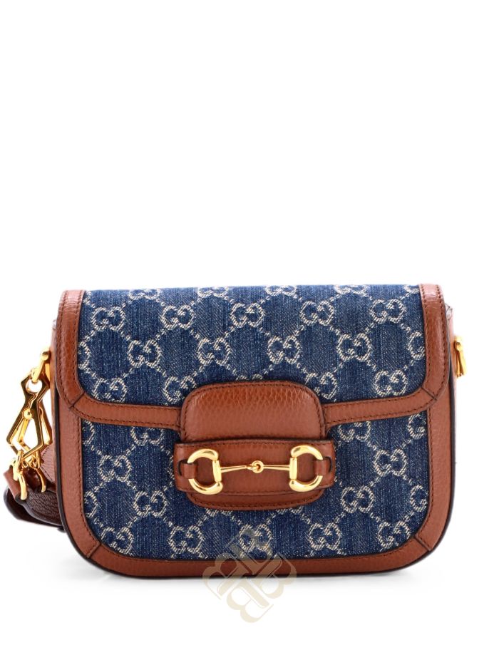 Túi đeo chéo Gucci Horsebit 1955 GG Denim Mini shoulder bag 337XQHCFF5GYT5A3