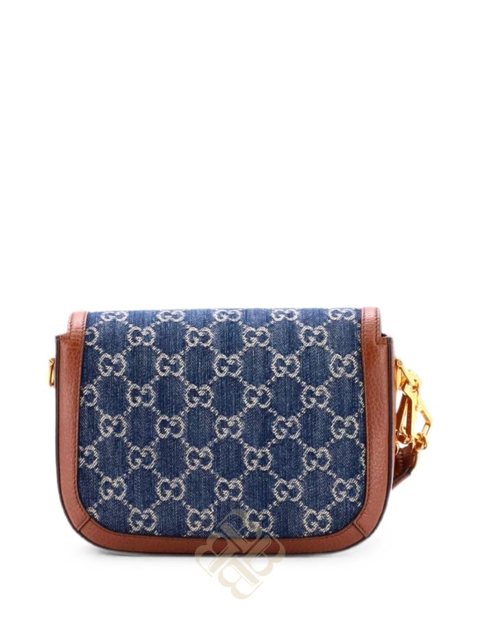 Túi đeo chéo Gucci Horsebit 1955 GG Denim Mini shoulder bag 337XQHCFF5GYT5A3 2026 Túi đeo chéo Gucci Horsebit 1955 GG Denim Mini shoulder bag 337XQHCFF5GYT5A3