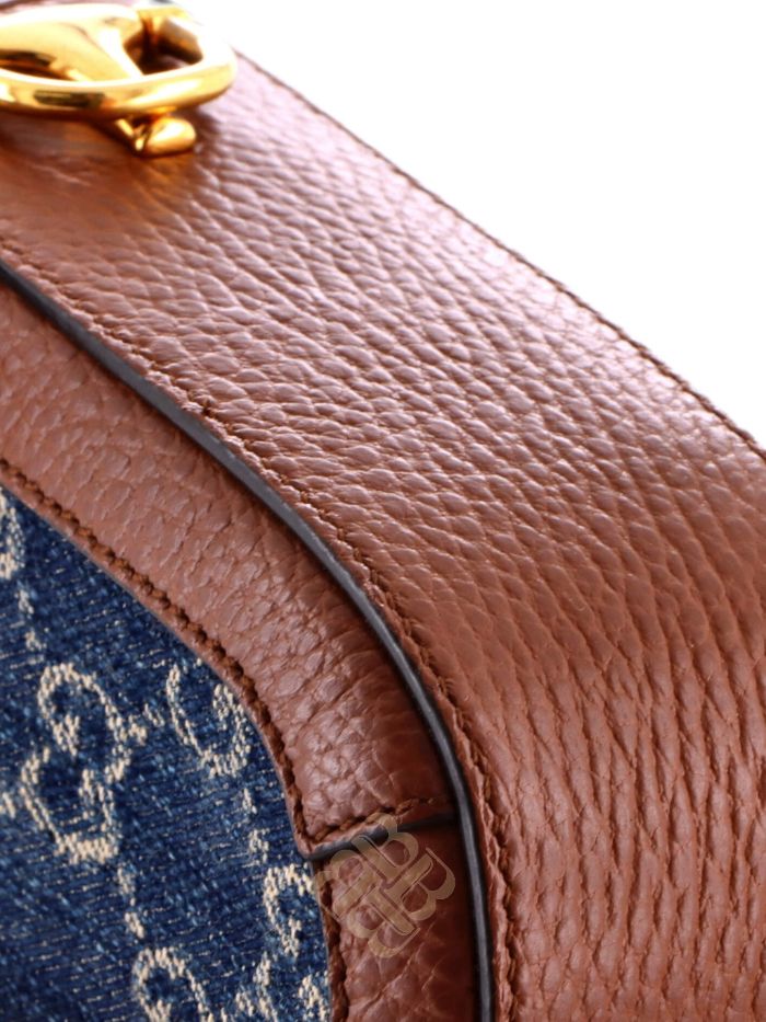 Túi đeo chéo Gucci Horsebit 1955 GG Denim Mini shoulder bag 337XQHCFF5GYT5A3 2026 Túi đeo chéo Gucci Horsebit 1955 GG Denim Mini shoulder bag 337XQHCFF5GYT5A3