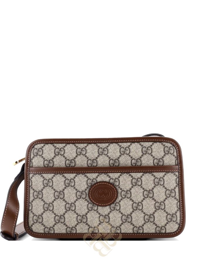 Túi đeo chéo Gucci Interlocking G Patch Camera Bag GG Coated Canvas Mini crossbody bag ODU3OD0CTDCK63Y1
