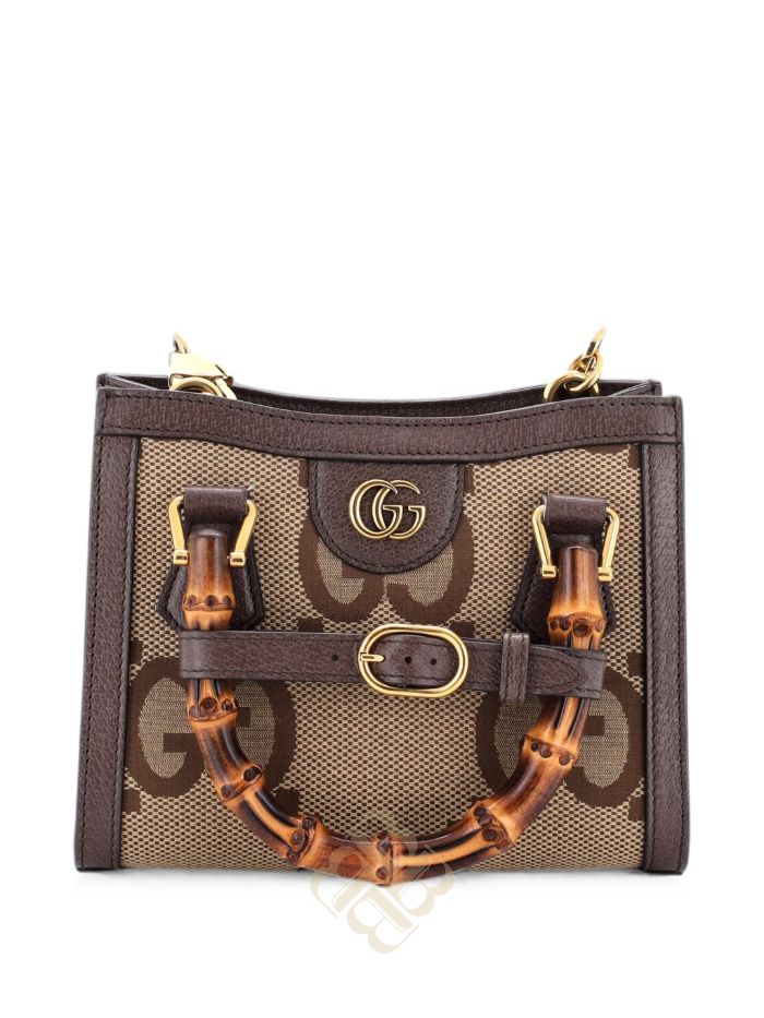 Túi xách đeo chéo Gucci Diana NM Bamboo Handle Tote Jumbo GG Canvas Mini shoulder bag LCQXK2PUK5IO5KMA