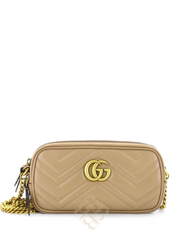 Túi xách đeo chéo Gucci GG Marmont Triple Zip Chain Bag Matelasse Leather Mini crossbody bag C4FXBUWNJQFU7950