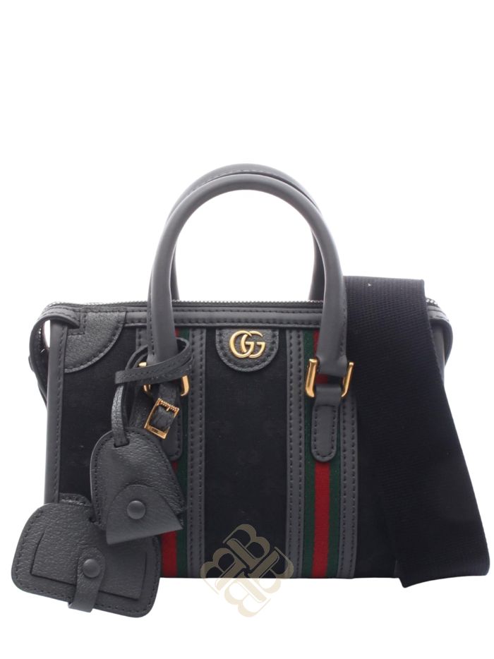 Túi xách đeo chéo Gucci Mini GG Canvas Web Bauletto Top Handle Bag satchel 0ZQQAVIDGIMPGGJB