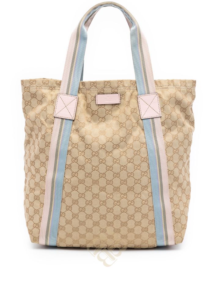Túi xách Gucci GG Canvas Web tote bag L7G36AQ8C8OTV0NS