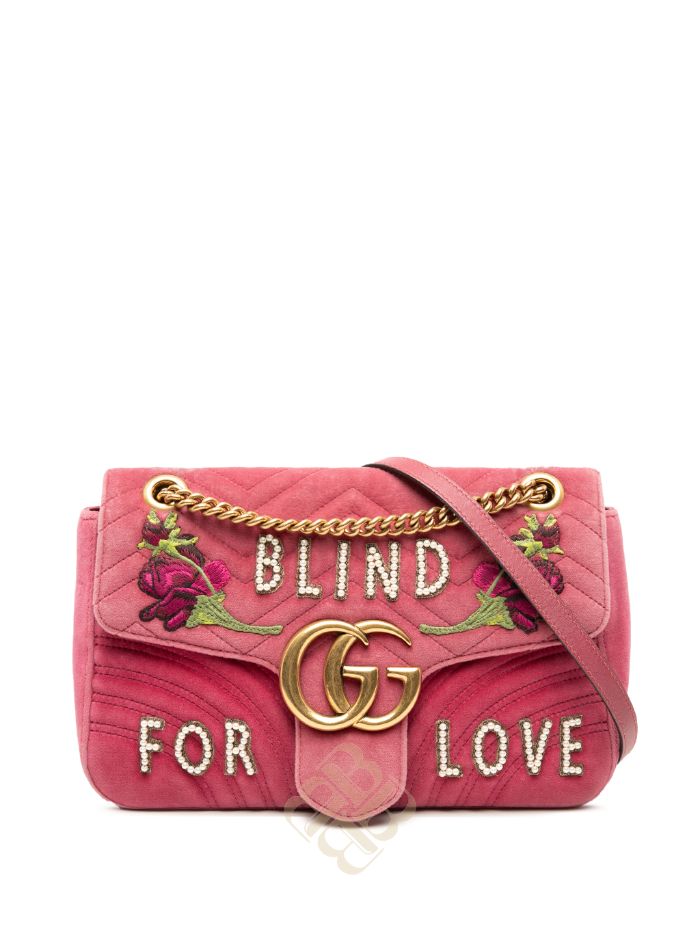Túi xách Gucci Large GG Marmont Matelasse Velvet Embroidered Blind For Love shoulder bag Y5CO4U4VUFEFXGYJ